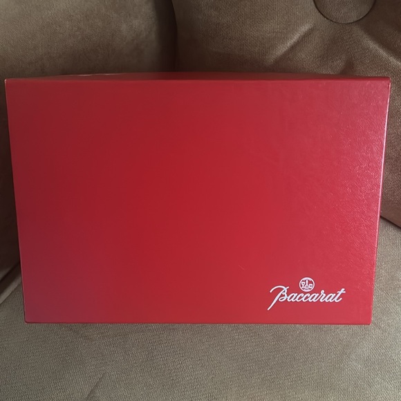 New n Box Baccarat Glass French Regency Short Candlestick Holders LOUIS XIV - Picture 2 of 5